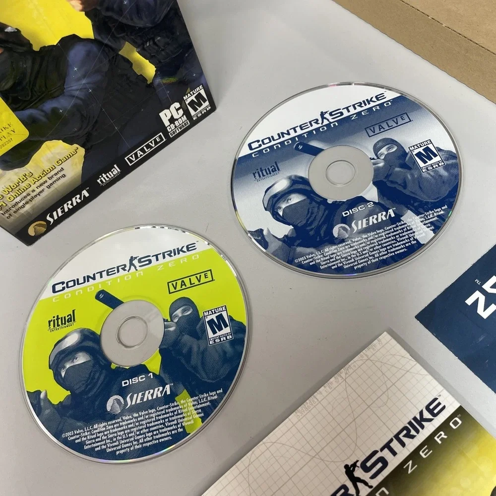 Counter-Strike Condition Zero PC CD-ROM Game Valve Sierra FPS Shooter Box